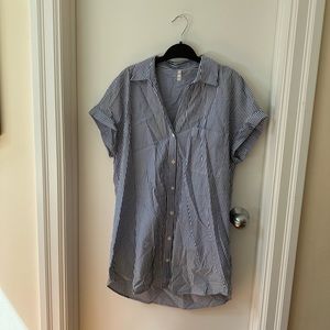 Zara striped blue and white dress.